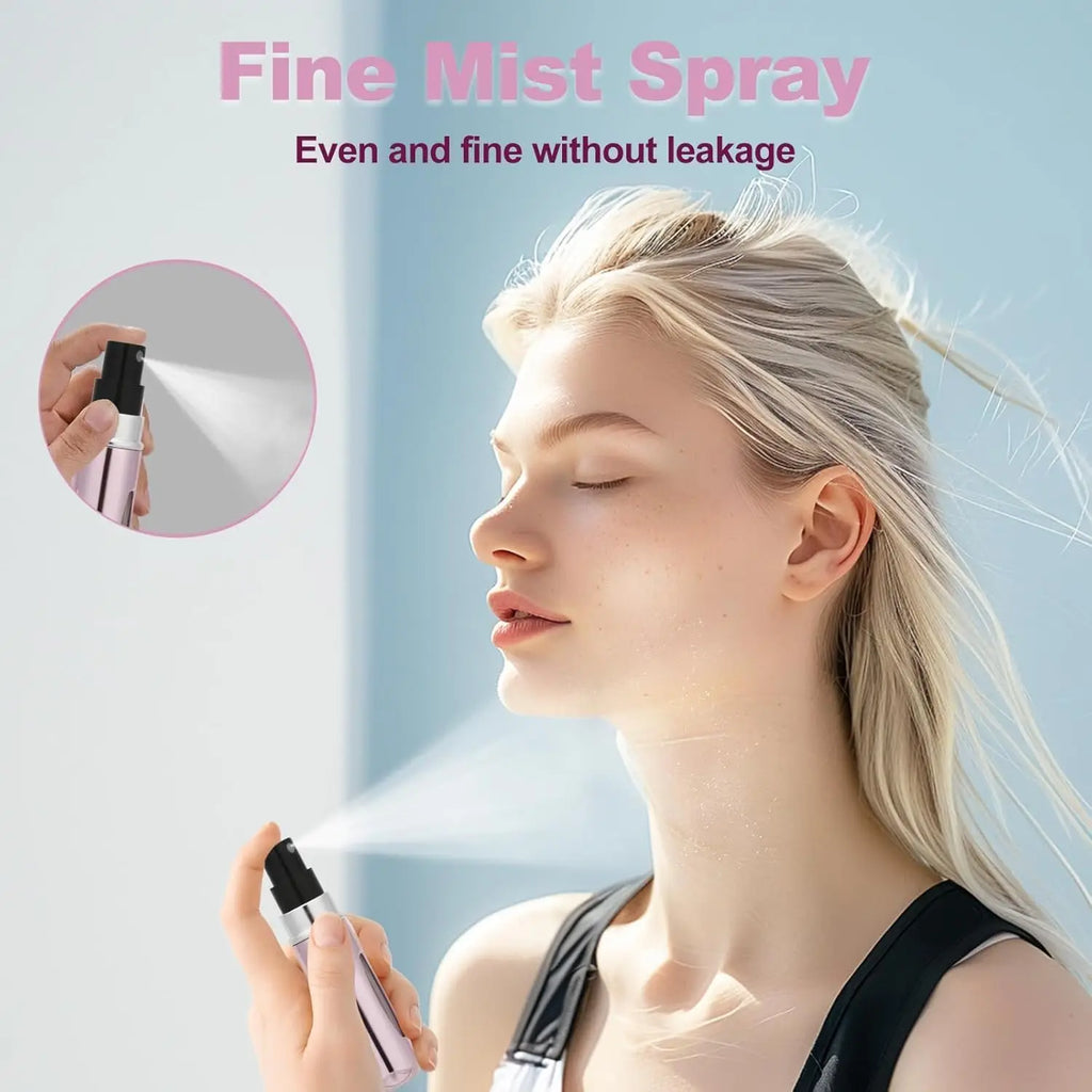 5Pcs 5Ml Spray Scent Pump Perfume Bottle Refillable Spray Atomizer Bottle Mini Travel Empty Cosmetic Containers